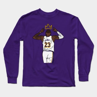 LeBron James Crowns Himself Long Sleeve T-Shirt